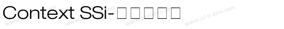 Context SSi字体转换